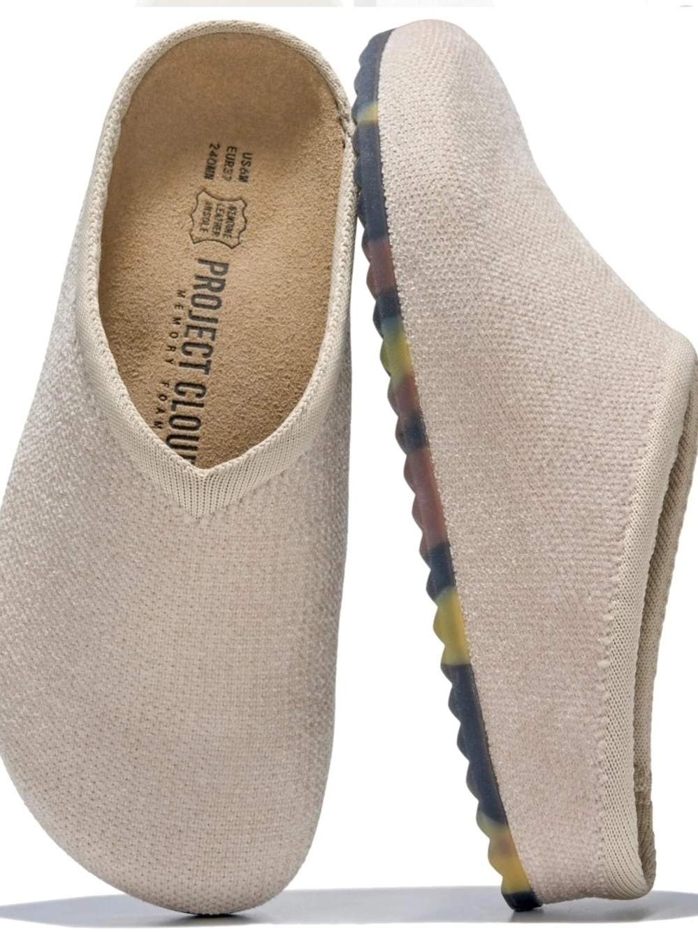 Project Cloud Nella Knit Clog Size 8 DOVE NIB